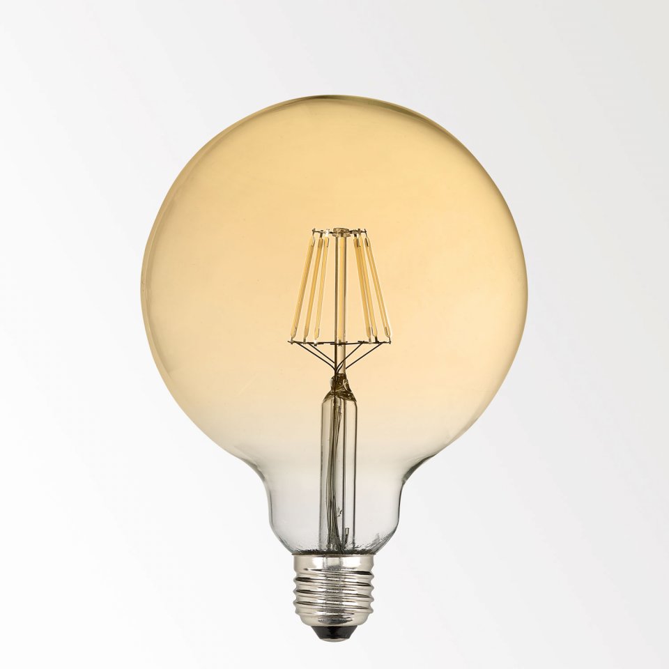 LED FILAMENT GL125 E27 8W 2700K - GOLD